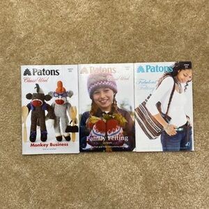 Patons Pattern Books Lot of 3